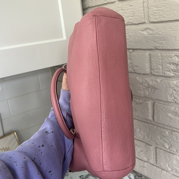 ⭐️SOLD⭐️ Coach 2way Pink F36675 Leather Kelsey Satchel Bag - Picture 5 of 8